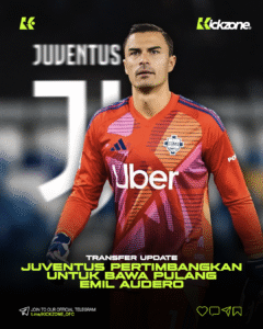 Emil Audero dirumorkan akan kembali ke Juventus setelah kontraknya bersama Como