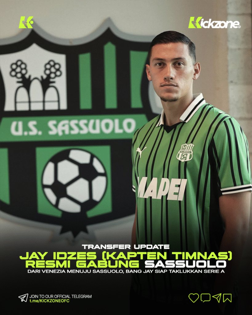 Jay Idzes resmi gabung Sassuolo dari Venezia dengan kontrak hingga 2029