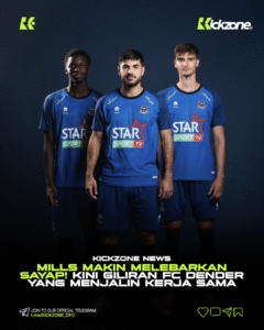 MILLS resmi menjadi apparel FC Dender, klub Belgia tempat Ragnar Oratmangoen bermain