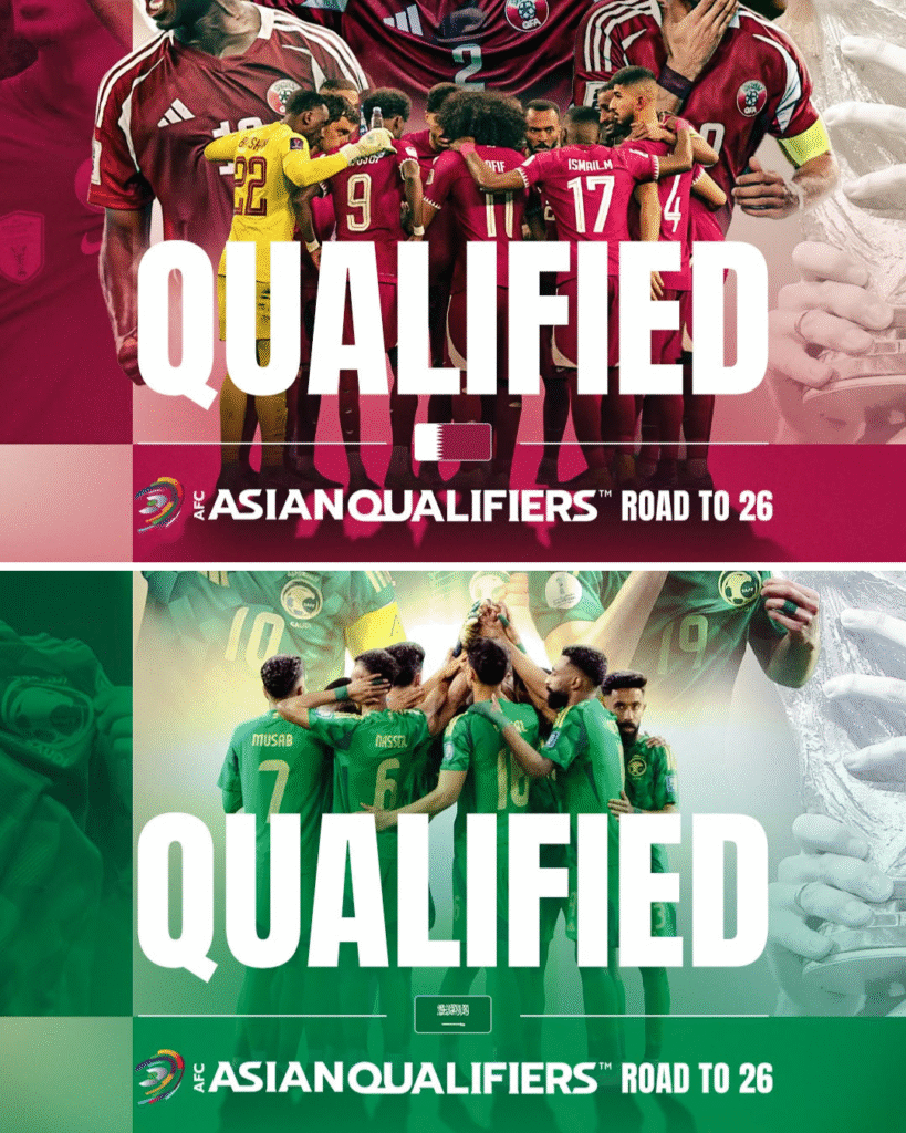 Arab Saudi dan Qatar lolos otomatis ke Piala Dunia 2026